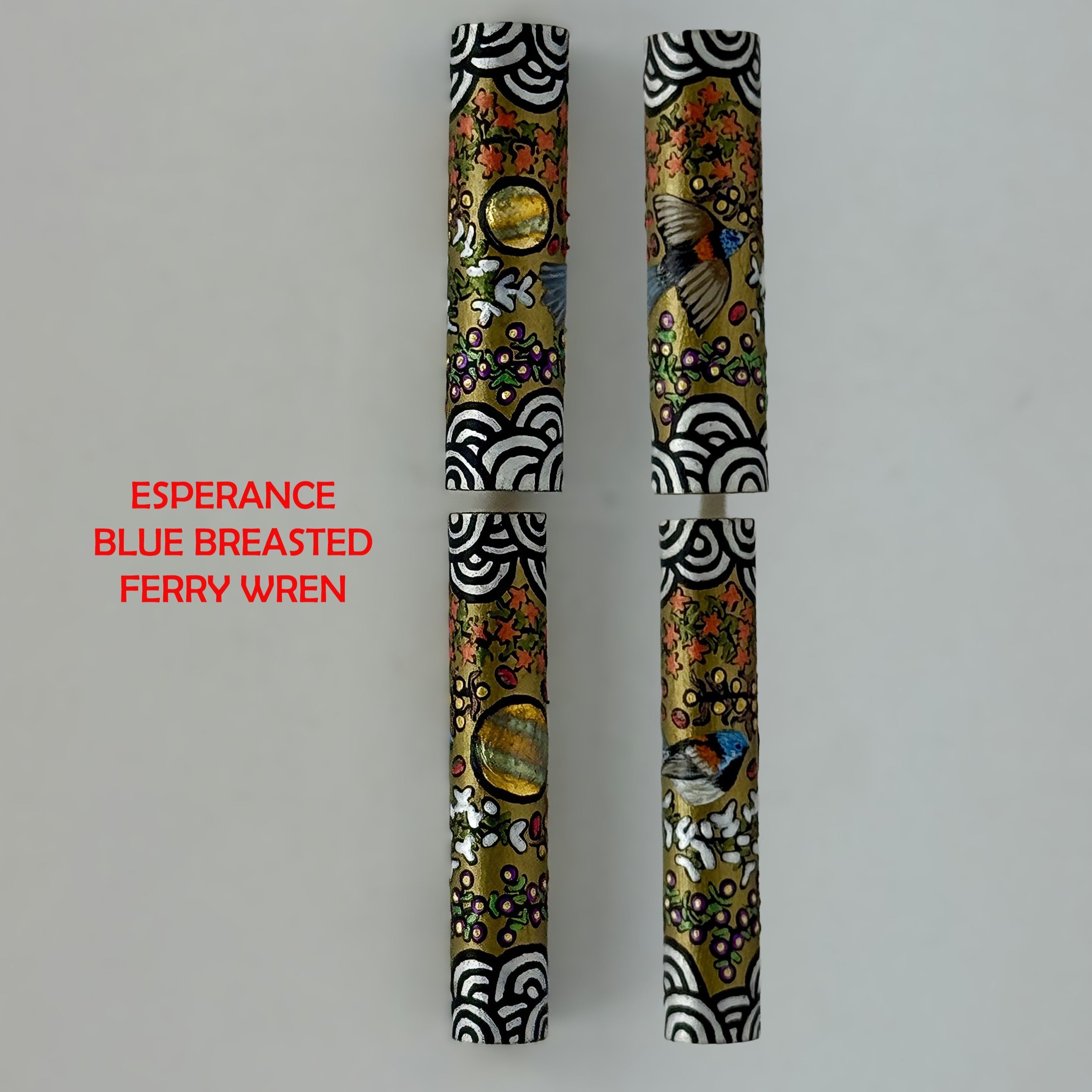 Jr Aaron Fountain Pen with Hand painted Aboriginal Art