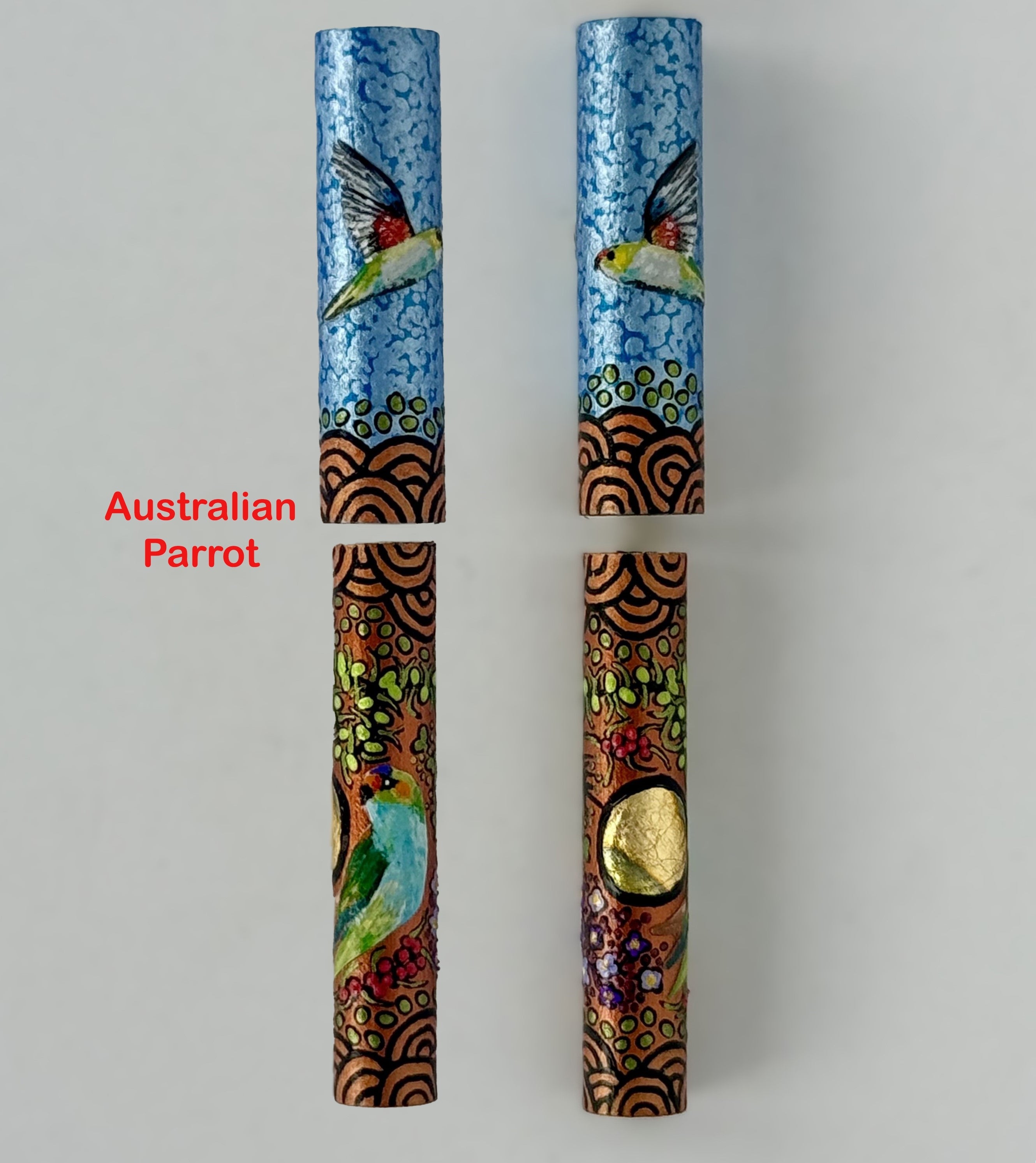 Jr Aaron Fountain Pen with Hand painted Aboriginal Art