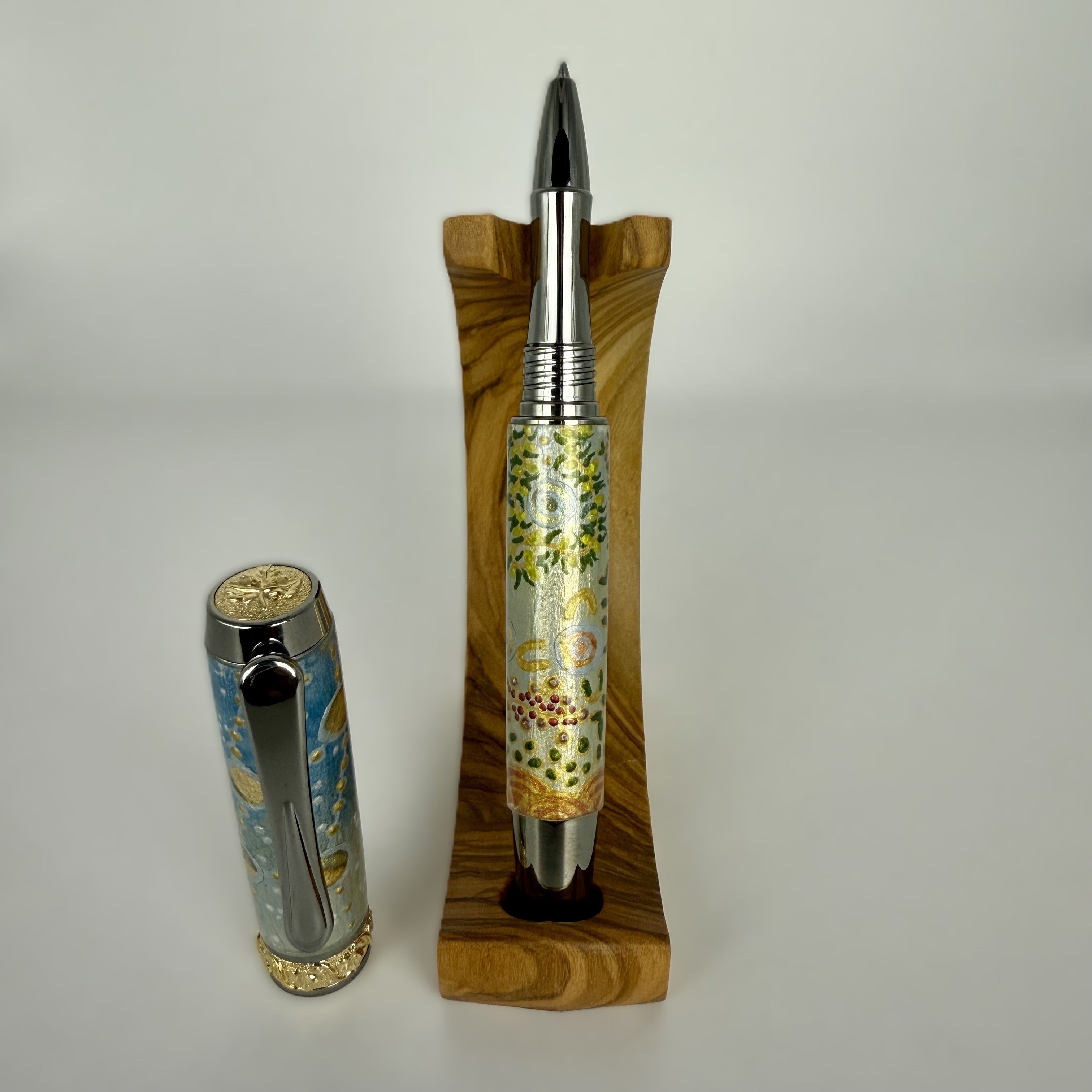 Jr Aaron Rollerball Pen with Hand painted Aboriginal Art