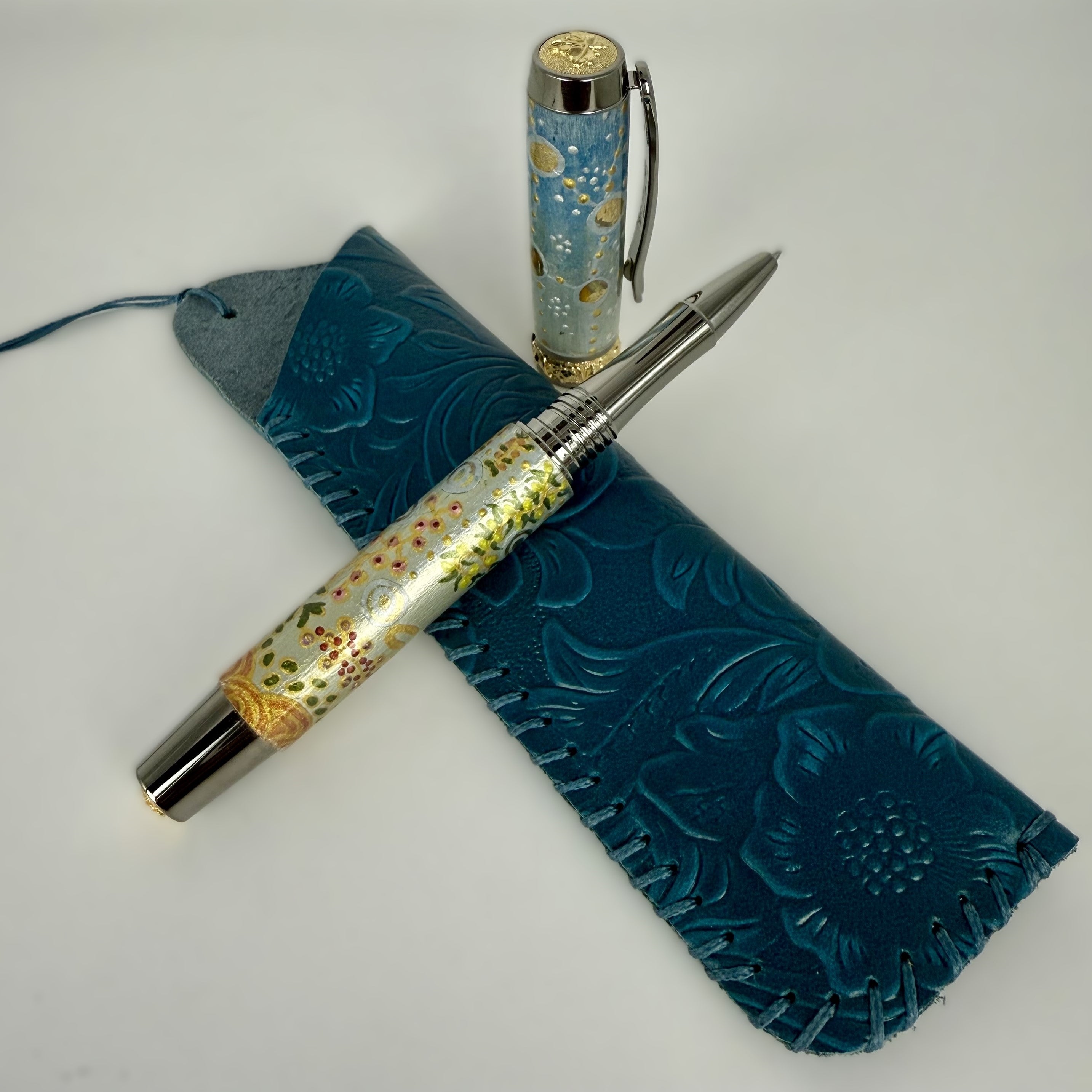Jr Aaron Rollerball Pen with Hand painted Aboriginal Art