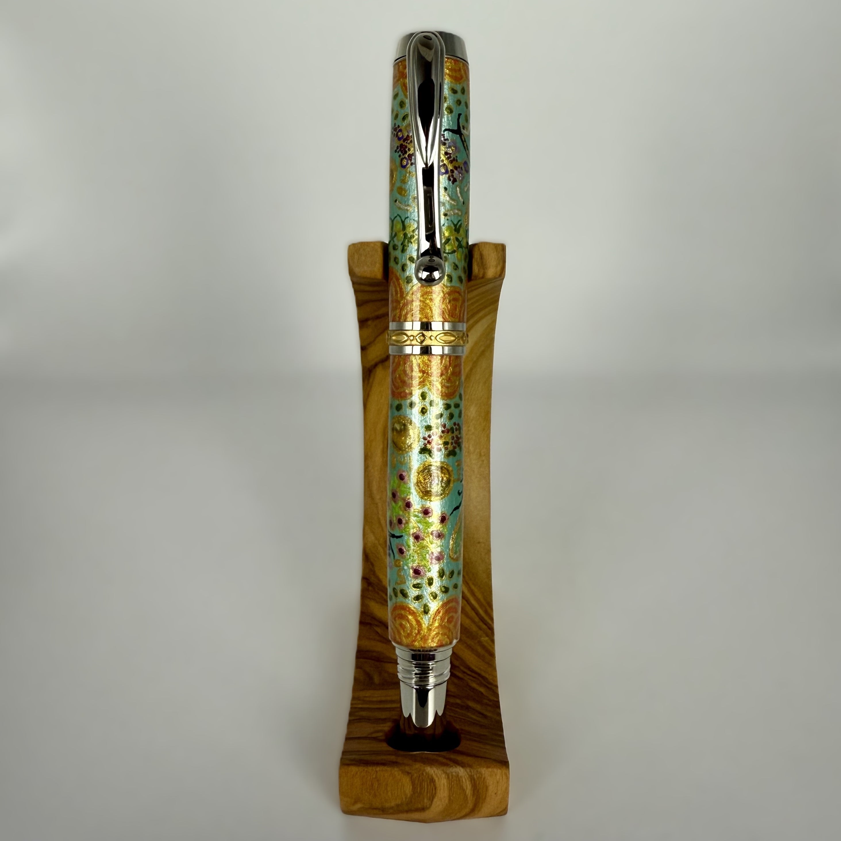 Jr Statesman II Postable Rollerball Pen with Hand painted Aboriginal Art