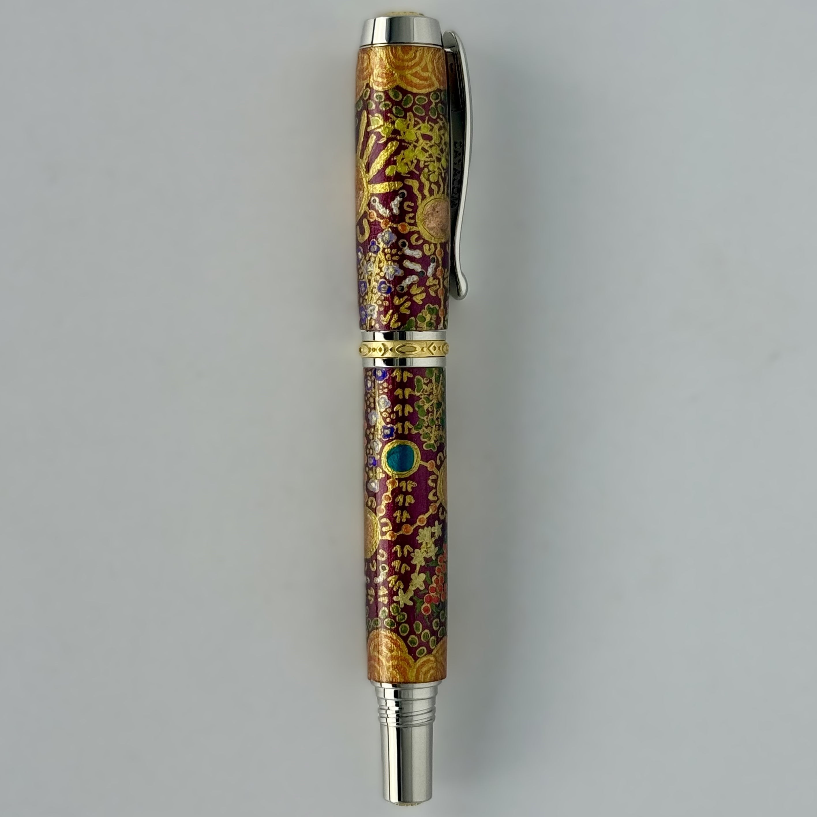 Jr Statesman II Postable Rollerball Pen with Hand painted Aboriginal Art