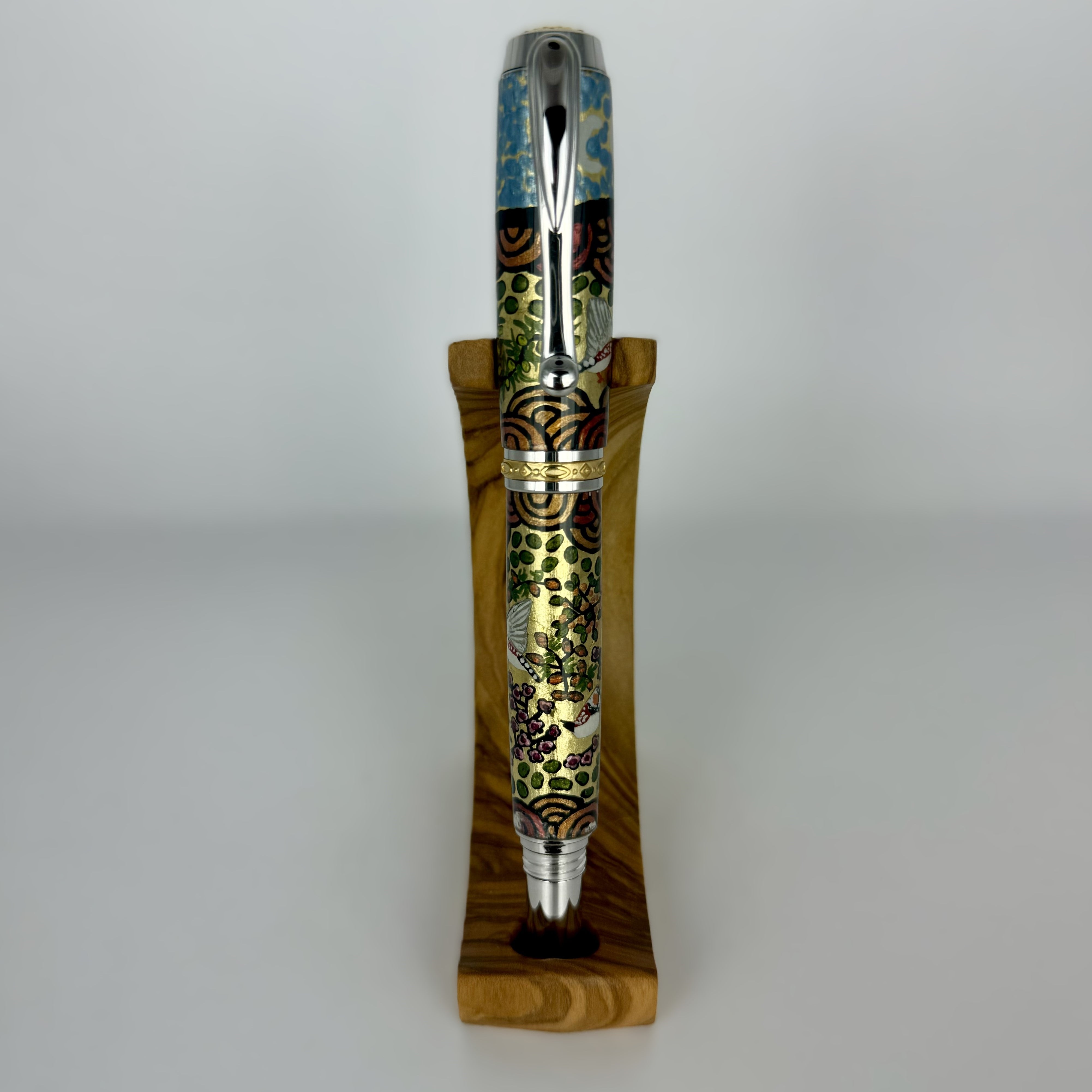 Jr Statesman II Postable Rollerball Pen with Hand painted Aboriginal Art