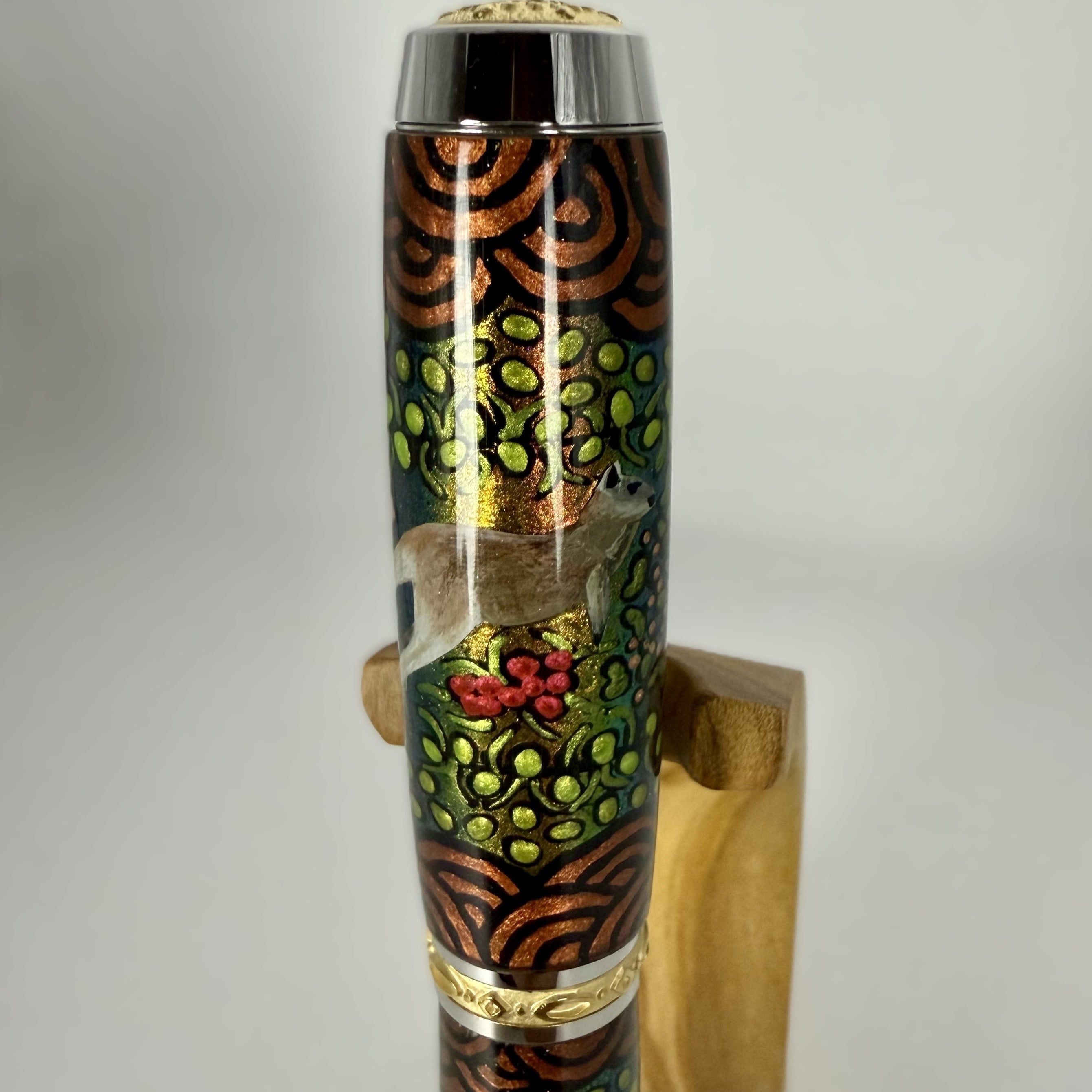 Jr Statesman II Postable Fountain Pen with Hand painted Aboriginal Art