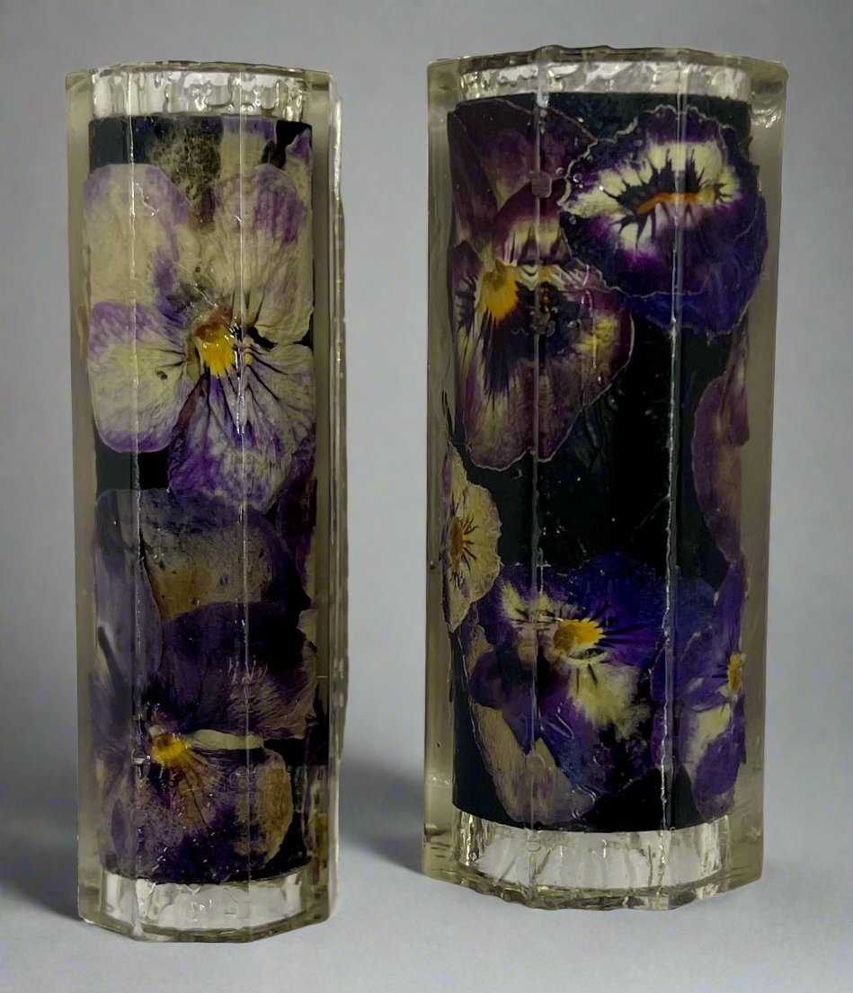 Limited Edition Majestic Rollerball Pansies Flower Pens