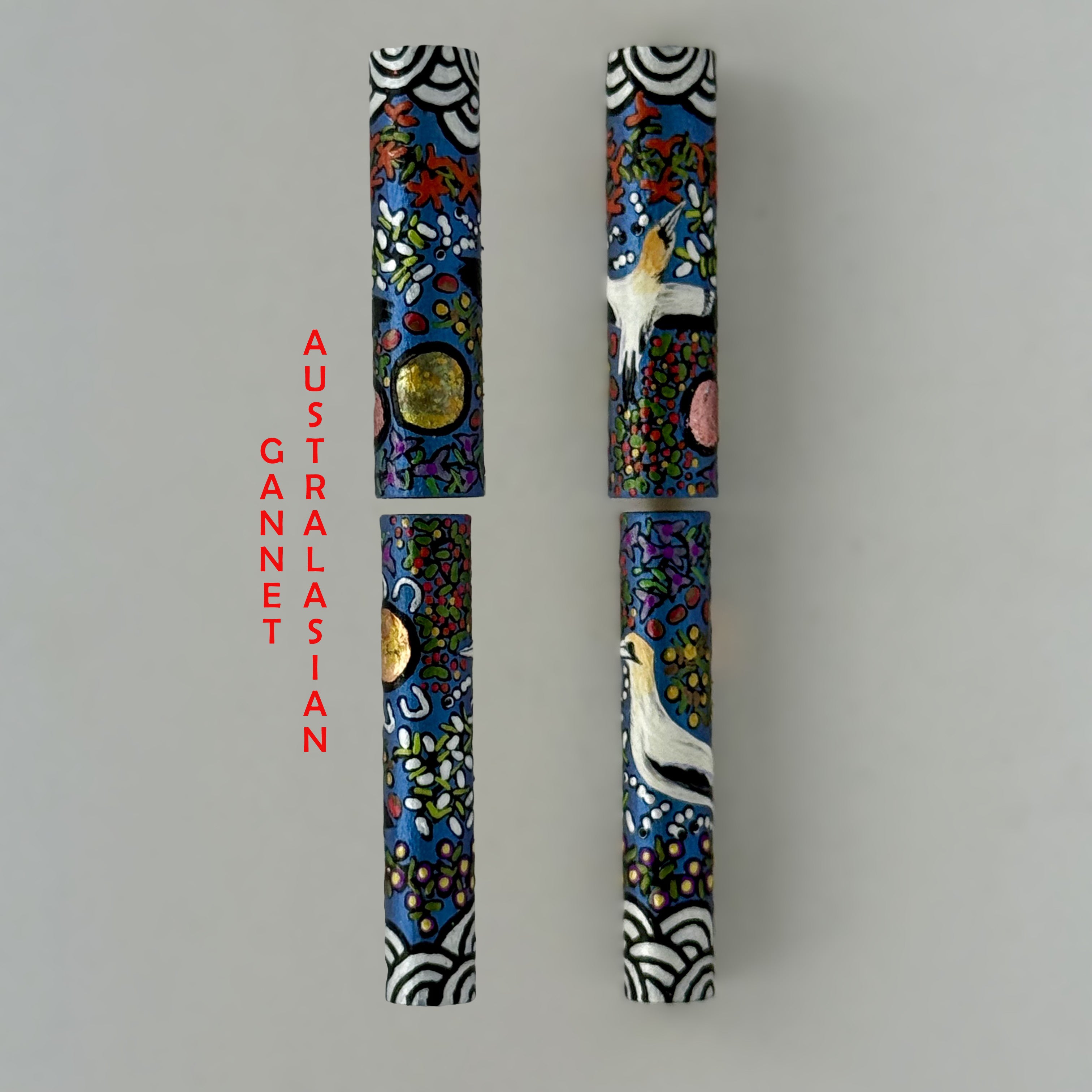 Jr Aaron Fountain Pen with Hand painted Aboriginal Art