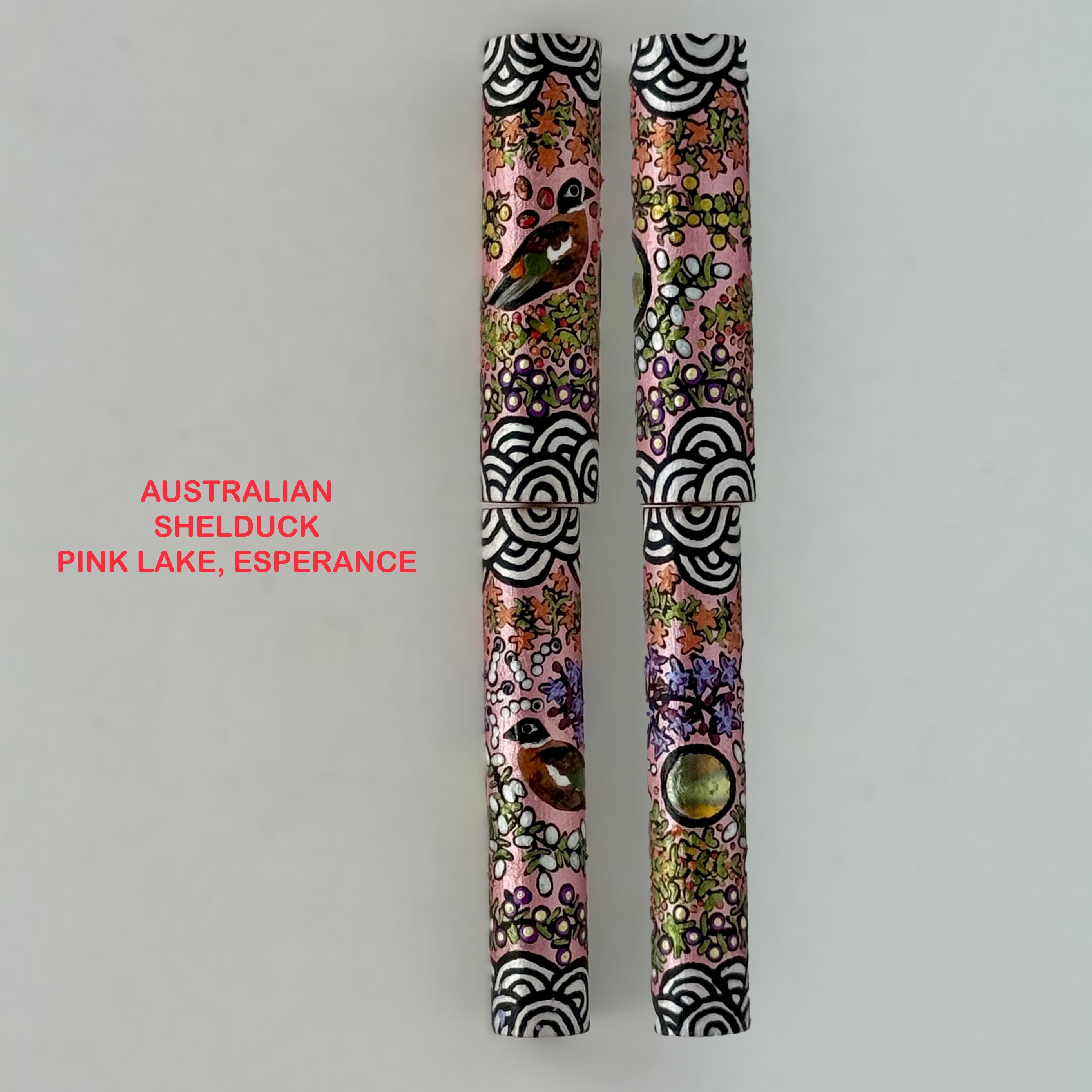 Jr Aaron Fountain Pen with Hand painted Aboriginal Art