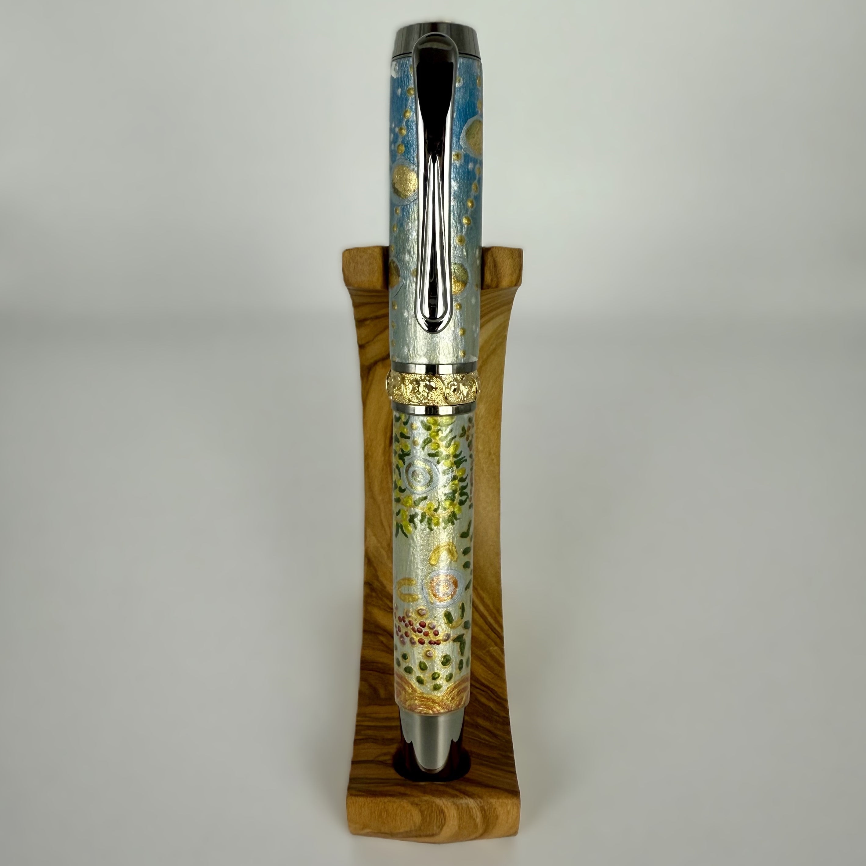 Jr Aaron Fountain Pen with Hand painted Aboriginal Art