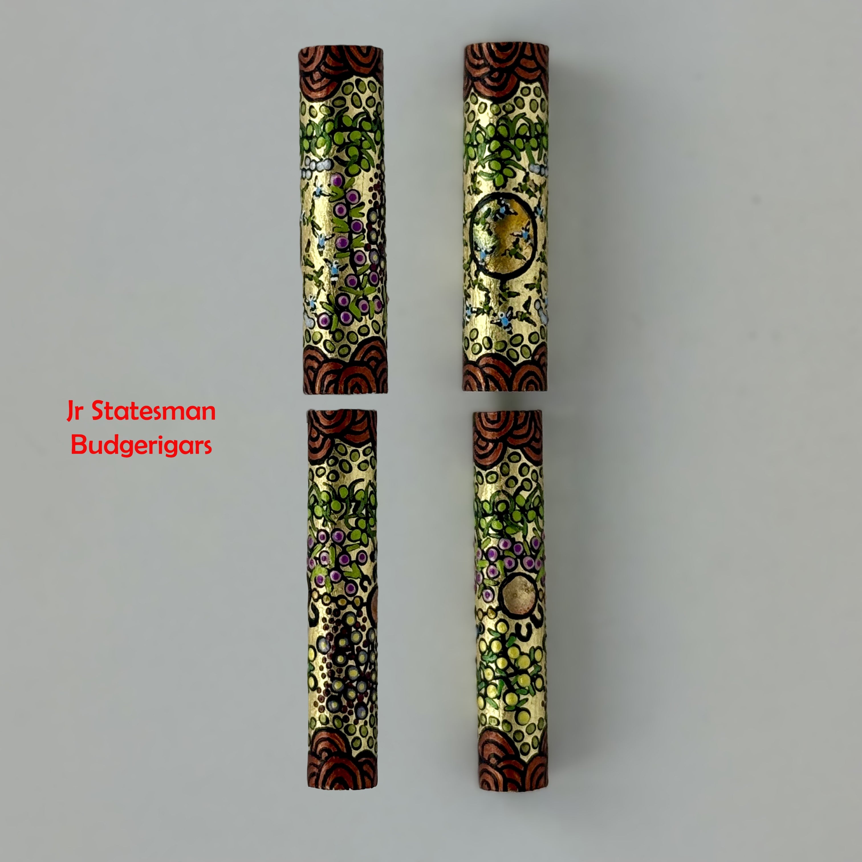 Jr Statesman II Postable Fountain Pen with Hand painted Aboriginal Art
