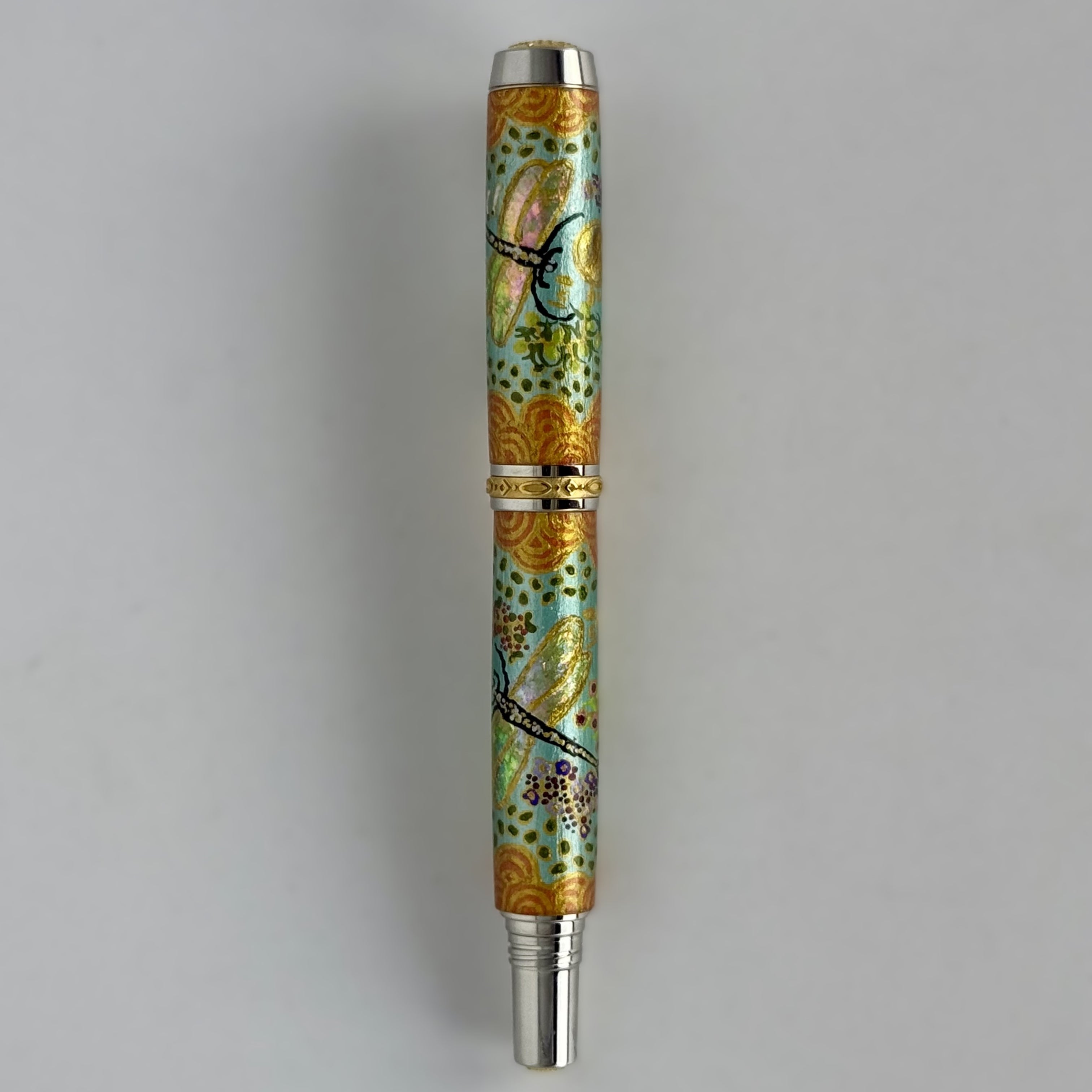 Jr Statesman II Postable Rollerball Pen with Hand painted Aboriginal Art