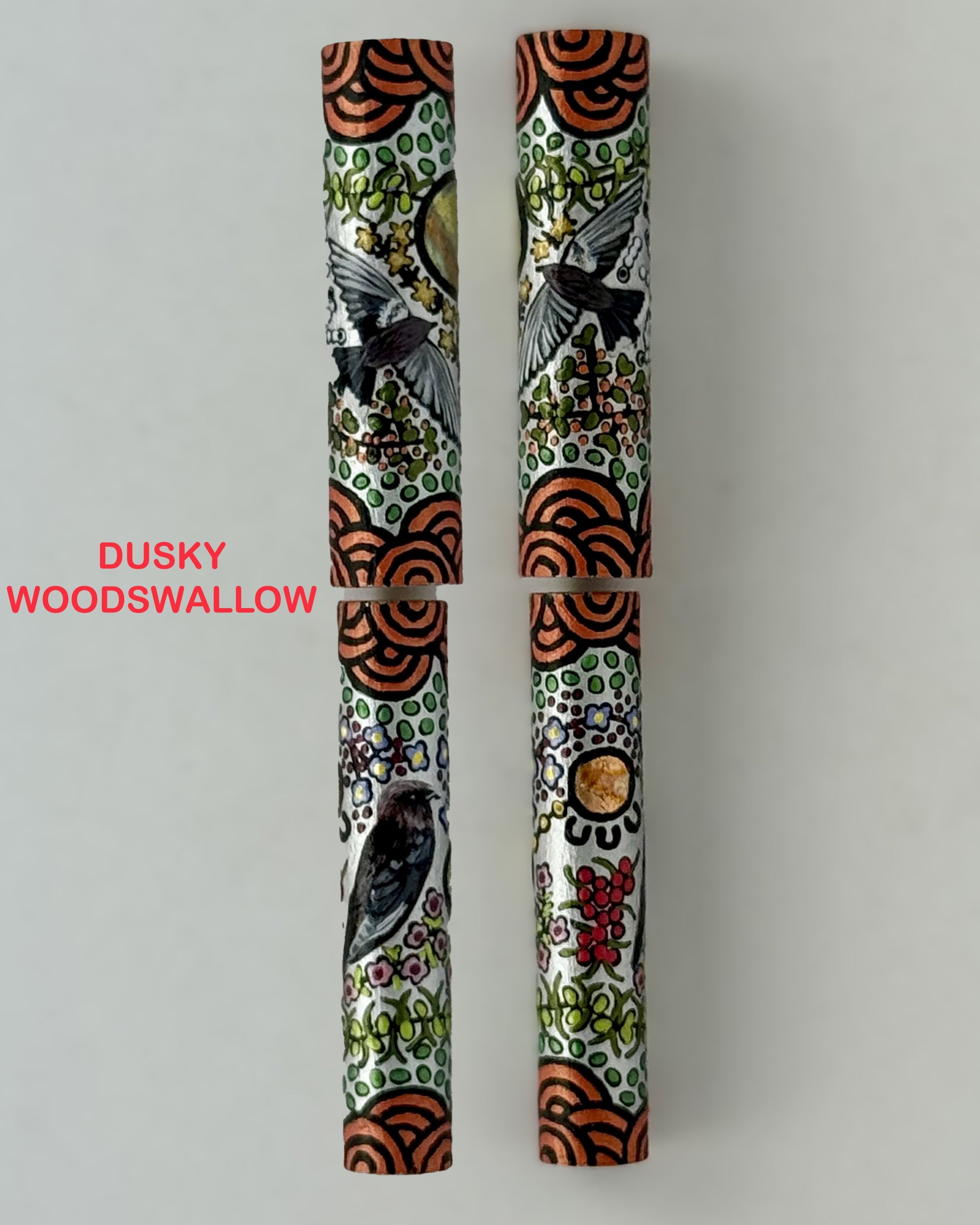 Jr Statesman II Postable Rollerball Pen with Hand painted Aboriginal Art