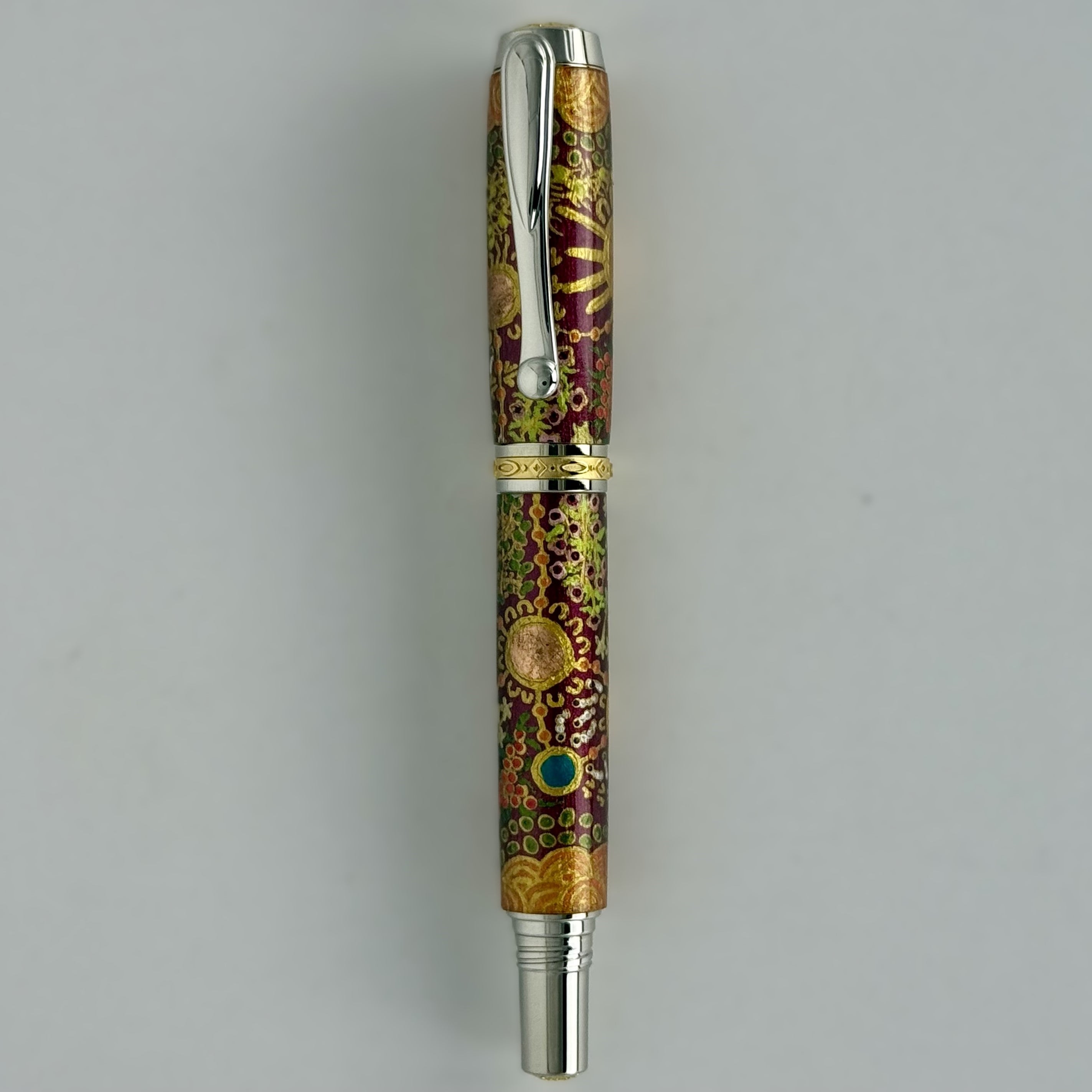 Jr Statesman II Postable Rollerball Pen with Hand painted Aboriginal Art
