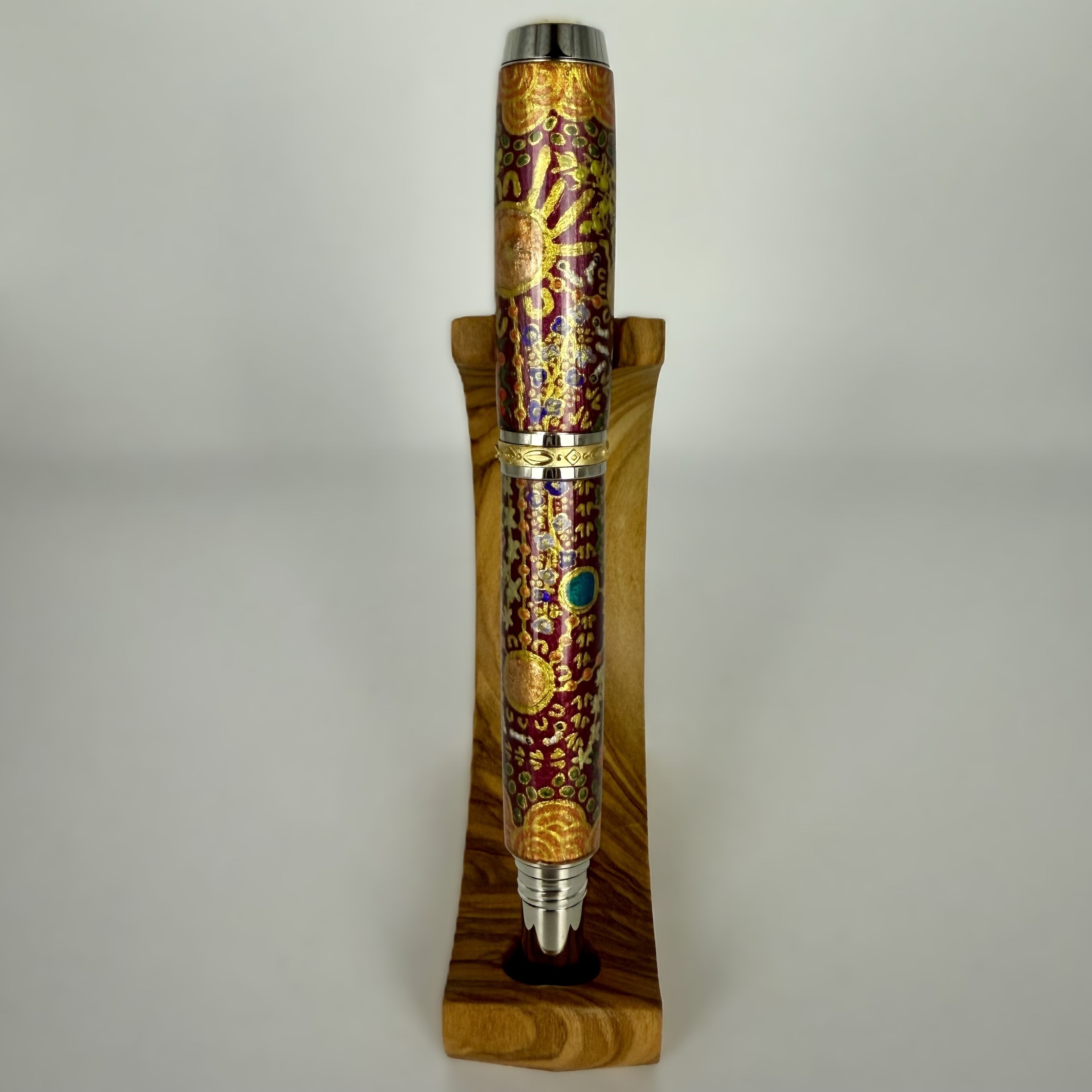 Jr Statesman II Postable Rollerball Pen with Hand painted Aboriginal Art