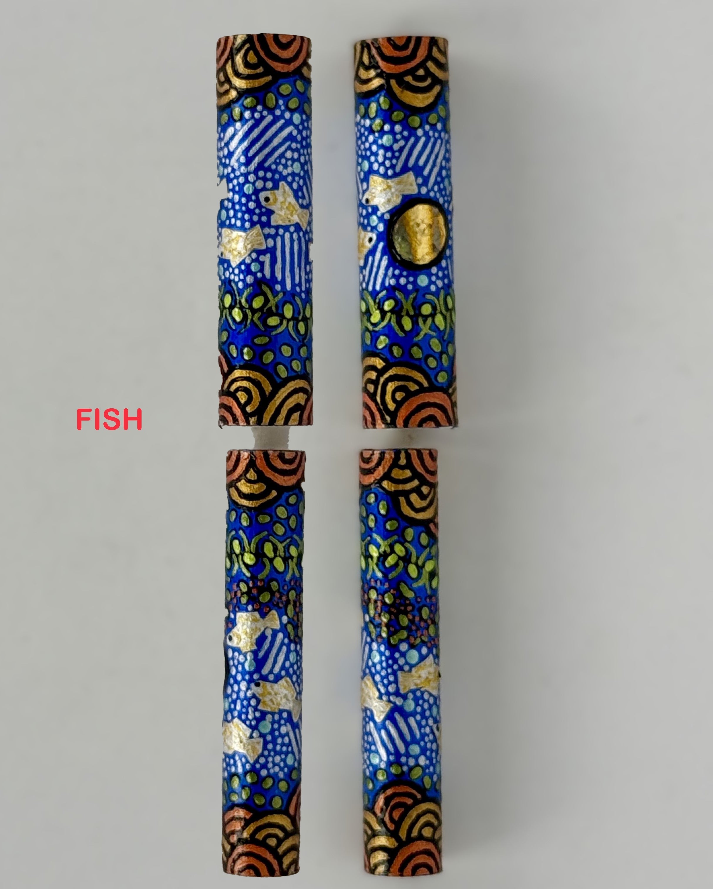 Jr Statesman II Postable Rollerball Pen with Hand painted Aboriginal Art