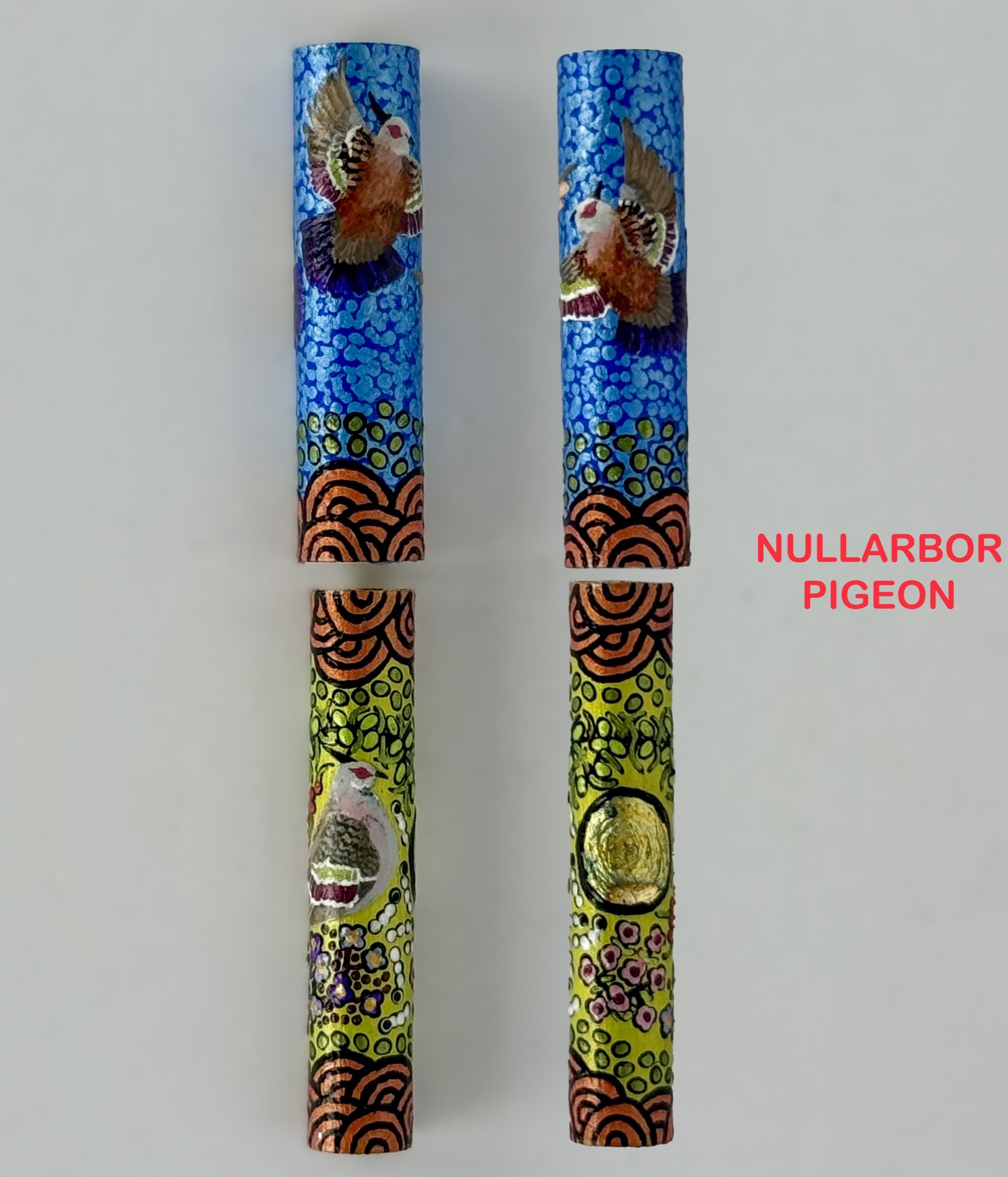 Jr Statesman II Postable Fountain Pen with Hand painted Aboriginal Art