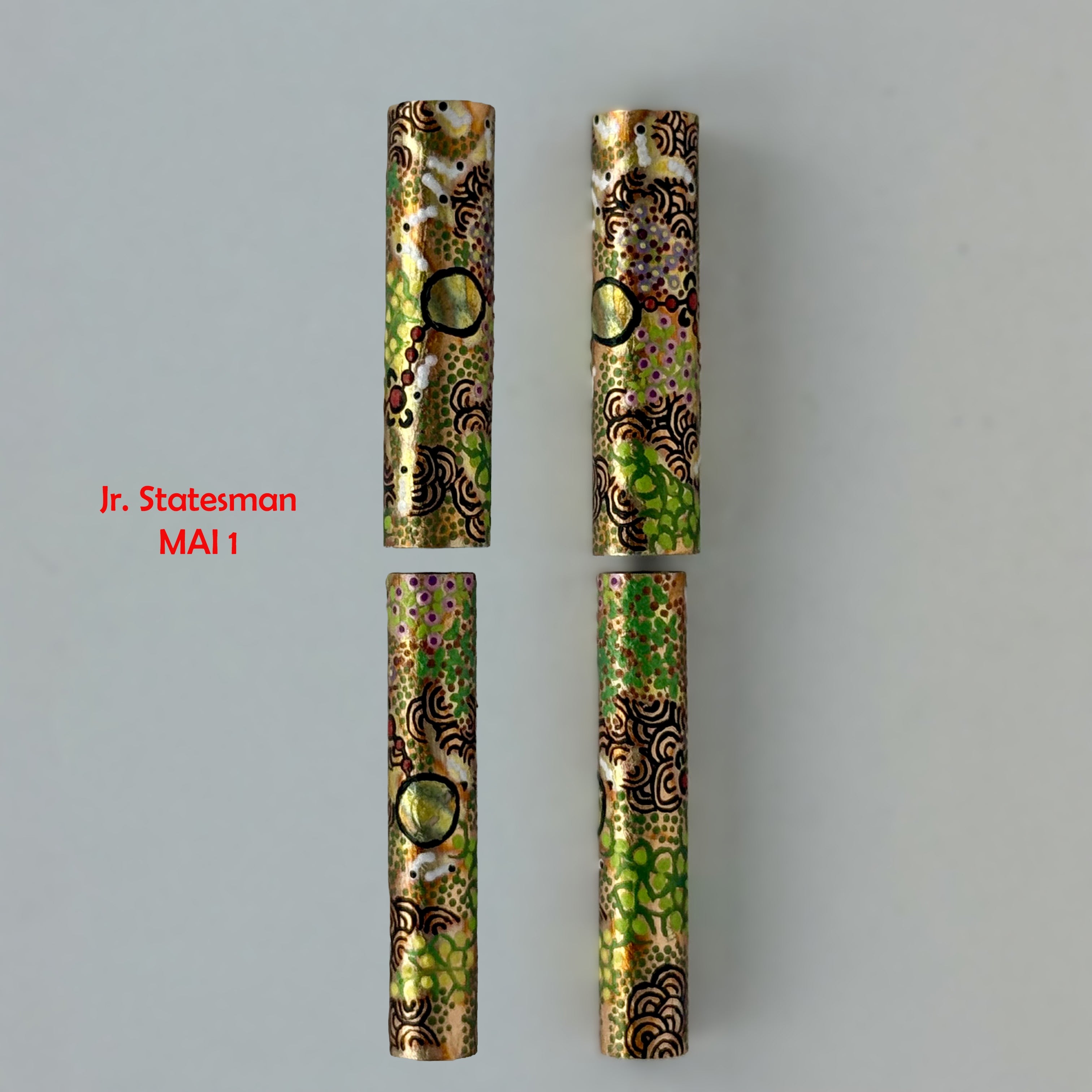 Jr Statesman II Postable Fountain Pen with Hand painted Aboriginal Art