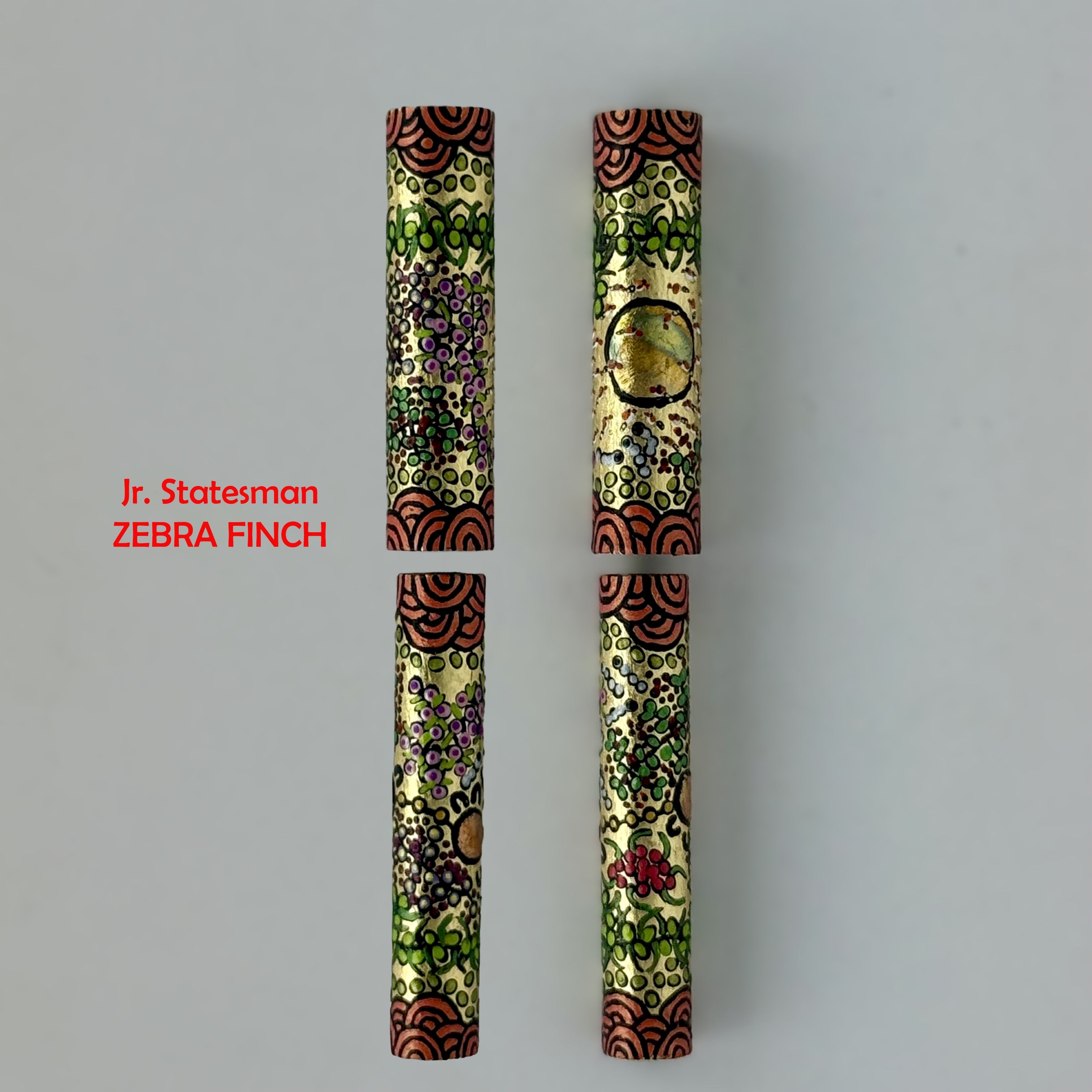 Jr Statesman II Postable Fountain Pen with Hand painted Aboriginal Art