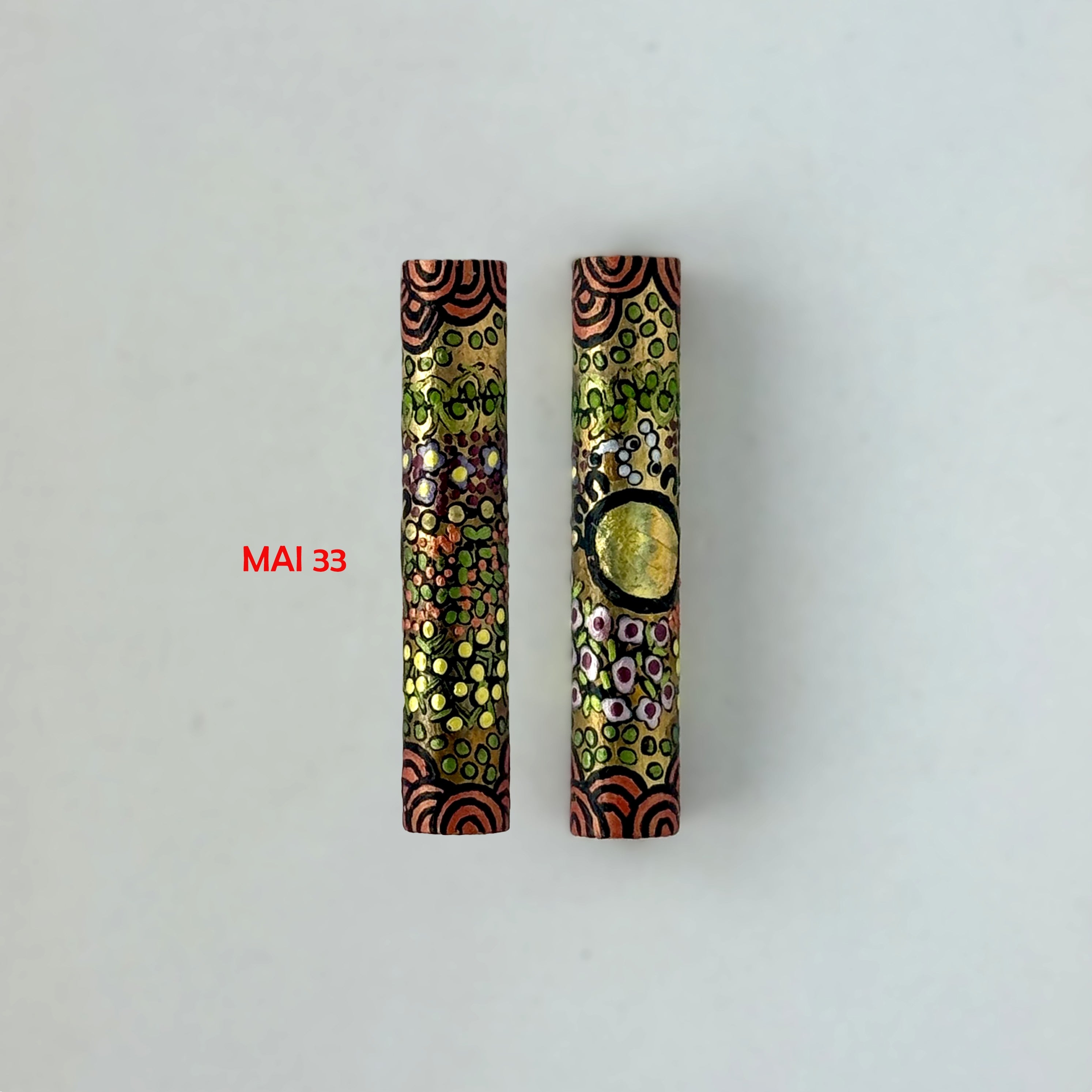 Executive Sierra Australiana Ball point Hand painted Aboriginal Art Pen with Kangaroo band