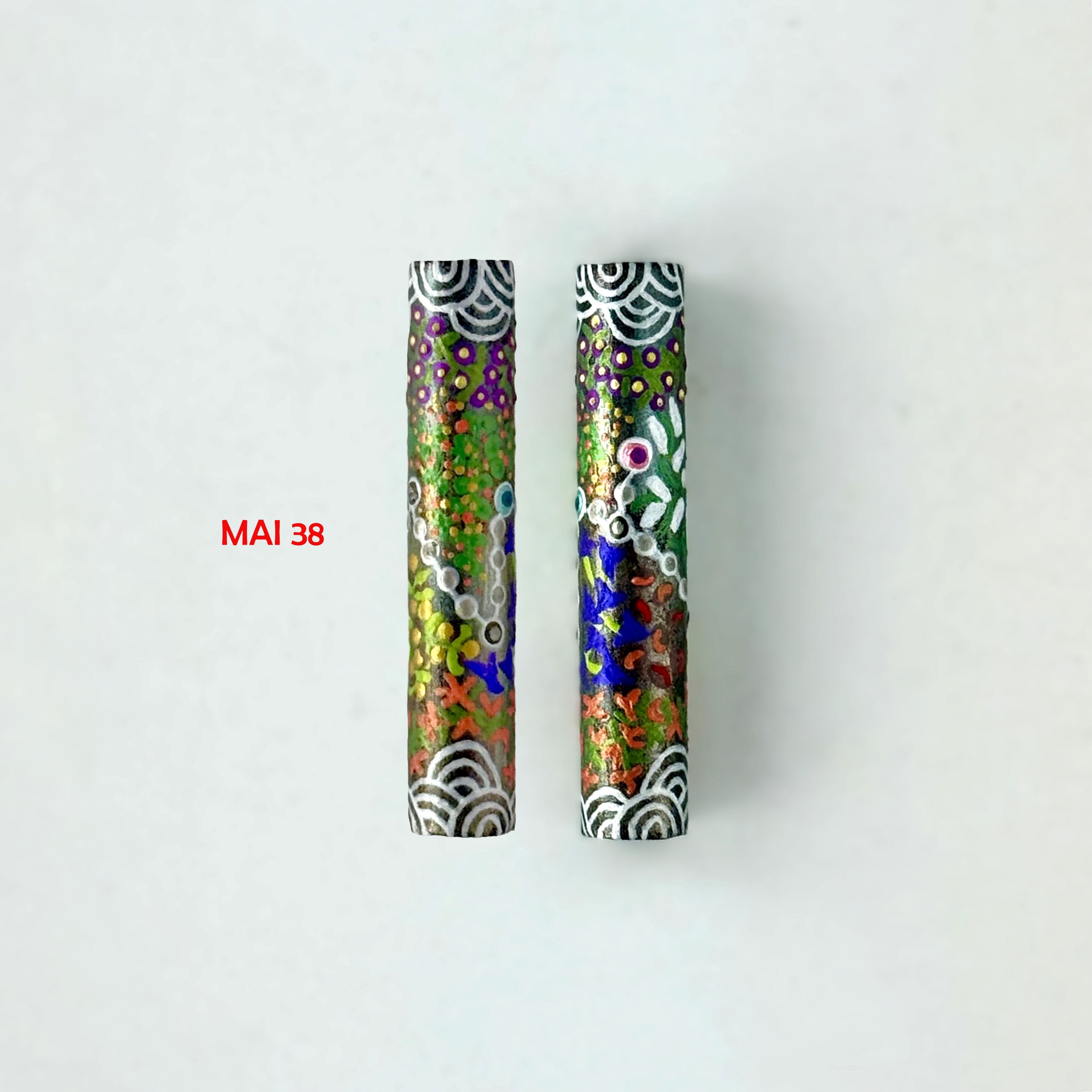 Executive Sierra Australiana Ball point Hand painted Aboriginal Art Pen with Kangaroo band