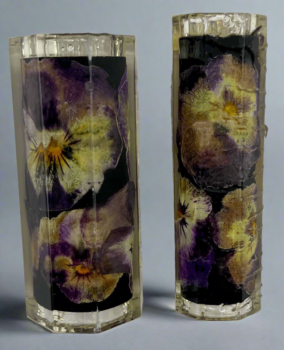 Limited Edition Majestic Rollerball Pansies Flower Pens