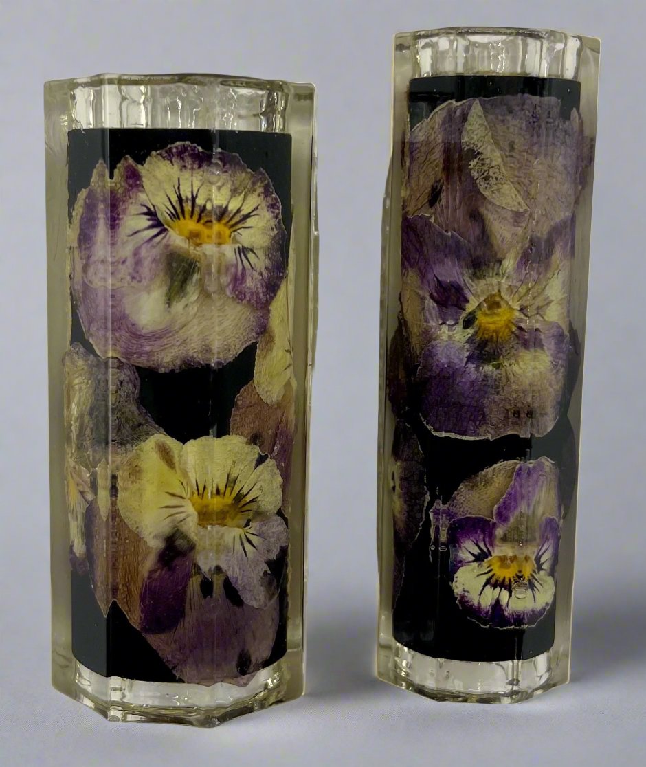 Limited Edition Majestic Rollerball Pansies Flower Pens