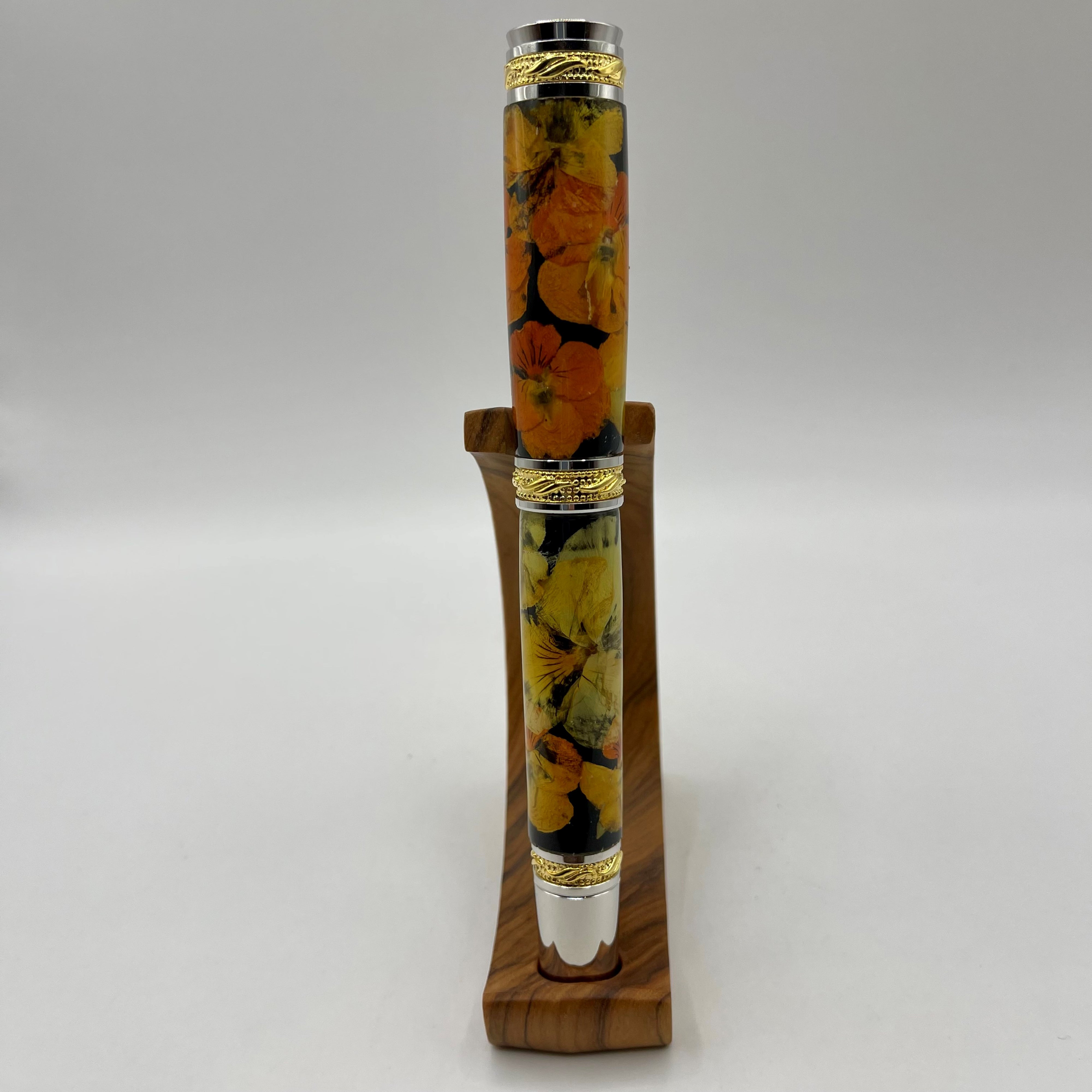 Limited Edition Majestic Rollerball Pansies Flower Pens