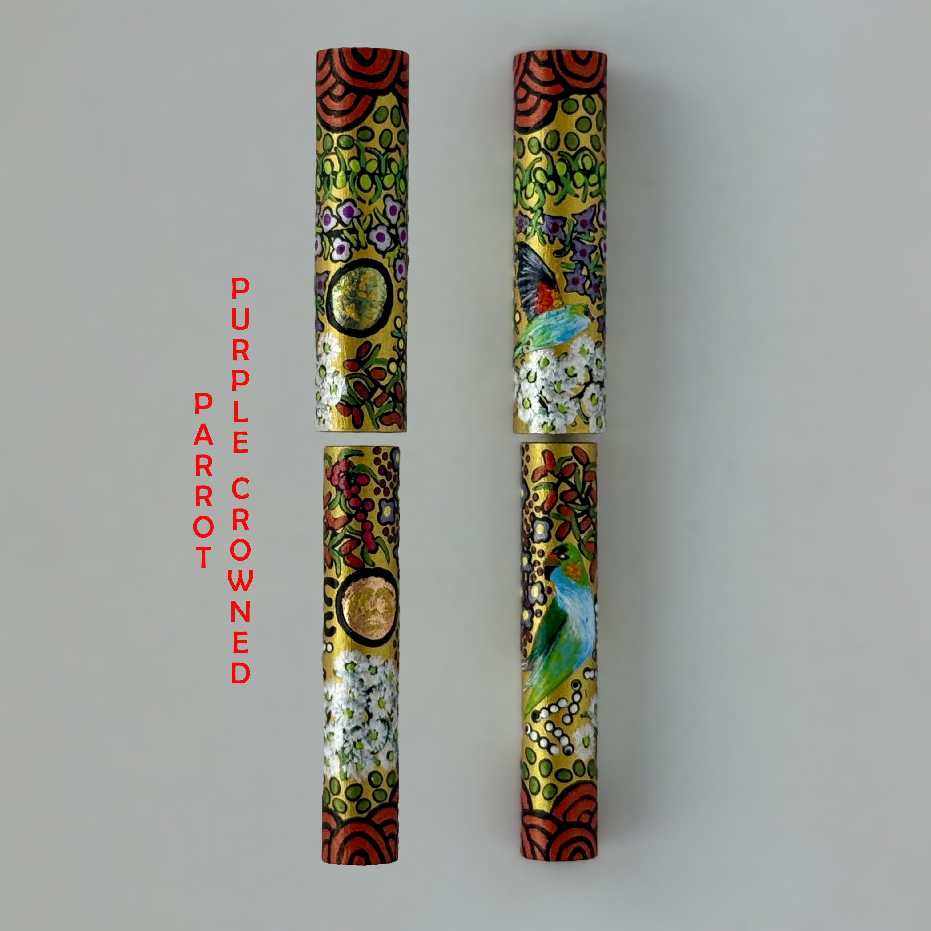Jr Statesman II Postable Rollerball Pen with Hand painted Aboriginal Art