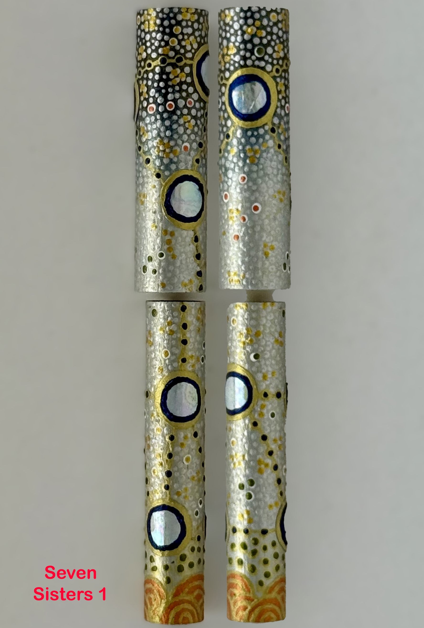 Jr Aaron Fountain Pen with Hand painted Aboriginal Art