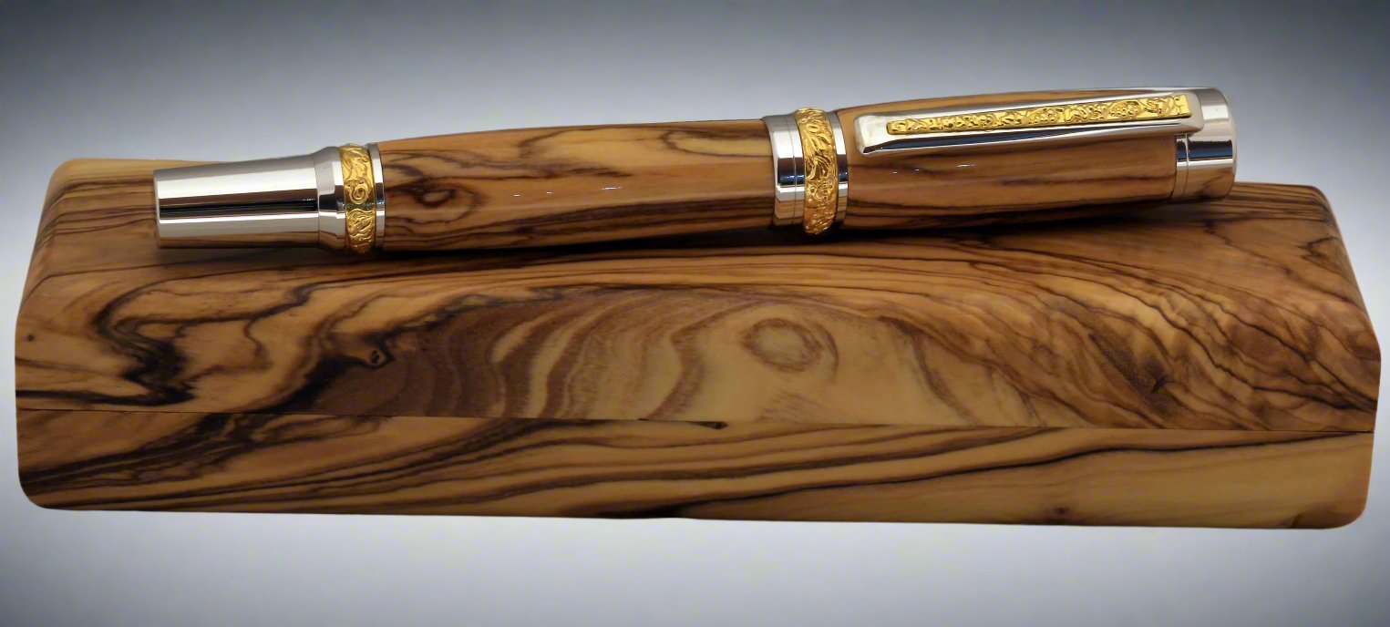 RH Rollerball Bethlehem Olive Wood Pen and Box