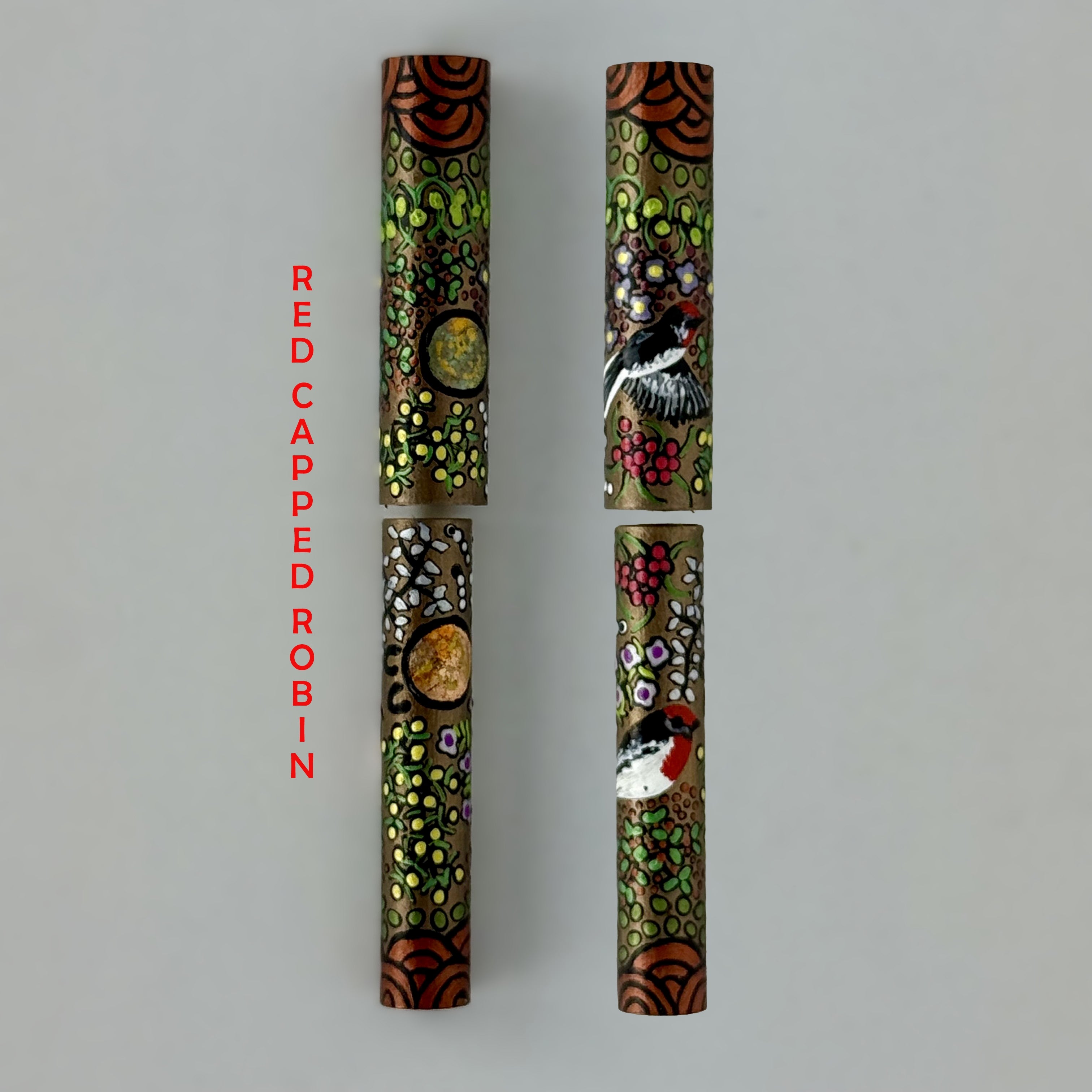 Jr Statesman II Postable Rollerball Pen with Hand painted Aboriginal Art