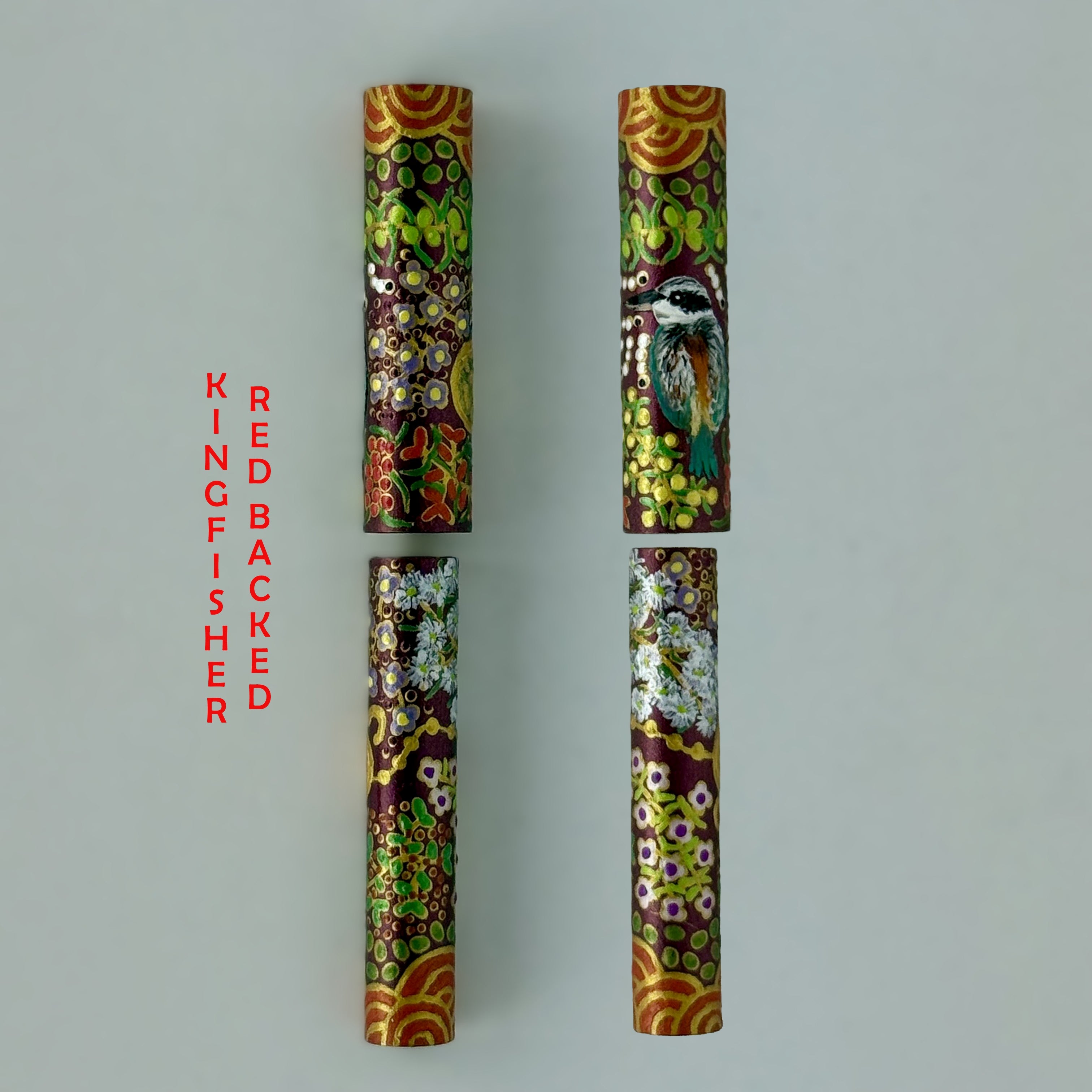 Jr Statesman II Postable Rollerball Pen with Hand painted Aboriginal Art