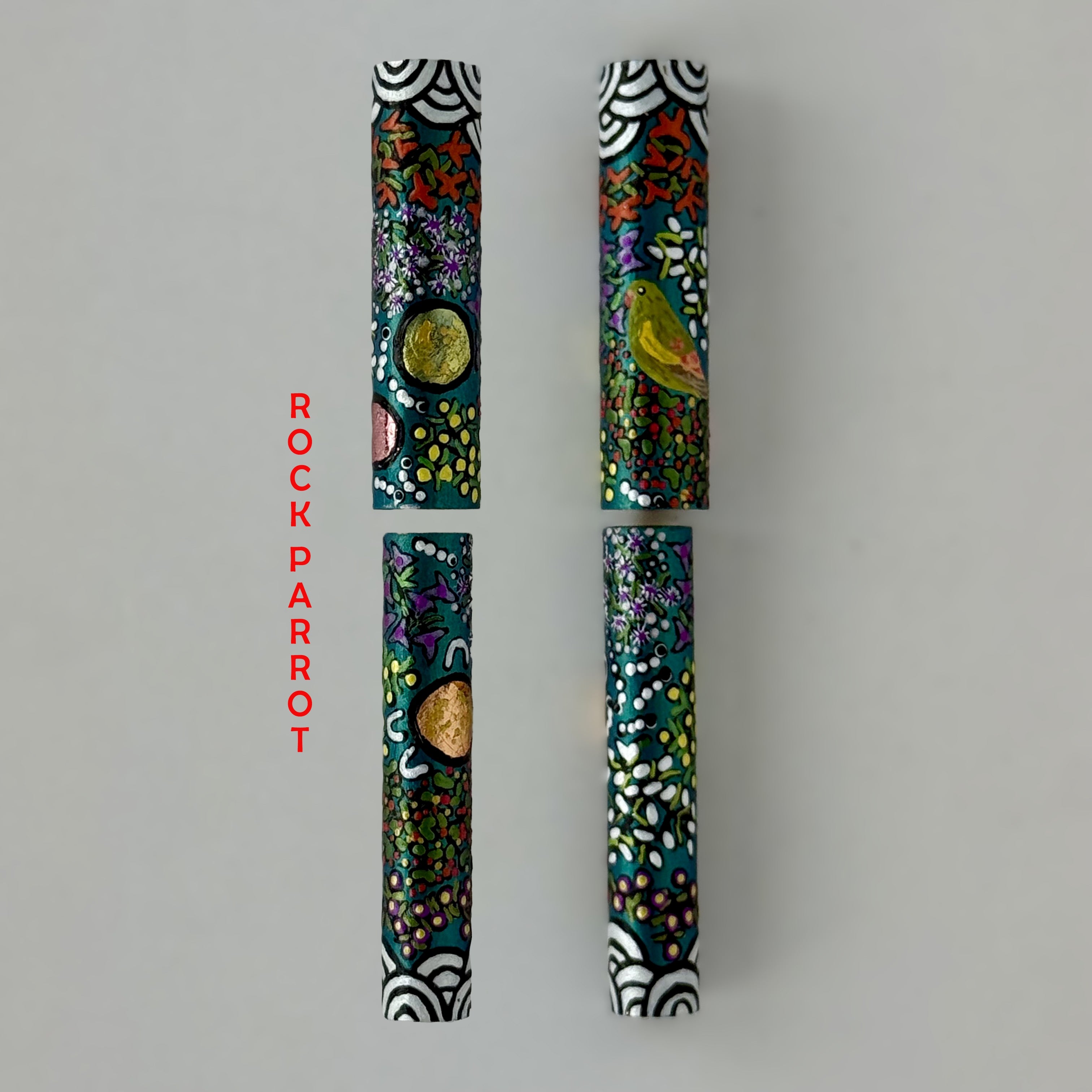 Jr Statesman II Postable Rollerball Pen with Hand painted Aboriginal Art
